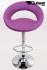 Designer Barstool violet padded height adjustable by gas lift action -