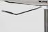 Designer Barstool white height adjustable upholstered backrest and armrest - "Leonardo"