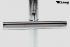 Designer Barstool white height adjustable upholstered backrest and armrest - "Leonardo"