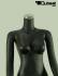 Dull black window mannequin, headless