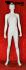 Dull white window mannequin, standing