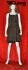 Dull white window mannequin, standing