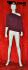 Dull white window mannequin, standing