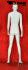 Dull white window mannequin, standing
