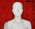 Dull white window mannequin, standing