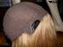 Dunkelblonde Echthaarper�cke, handgekn�pft