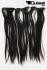 Dunkelbraune Extensions 40 cm Clip-In-Extensions