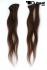 Echthaar Extensions dunkelbraun 41cm