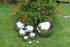 Edelstahlkugel Set 4, 6, 8 und 10cm  Ball poliert Schwimmkugel Dekoration Rosenkugel