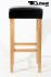 Edler Holzbarhocker Barhocker Holz braun Holzgestell Natur "Ben"