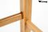 Edler Holzbarhocker weinrot Barhocker Holz Holzgestell Natur "Ben"