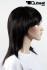 Elegant, black wig with fashionable cut