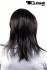 Elegant, black wig with fashionable cut