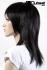 Elegant, black wig with fashionable cut