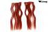Extensions in Rot aus Kanekalon