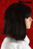 Fashionable, medium long wig in brown
