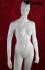 Female mannequin, white shining