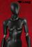 Female Mannequin with movable arms, black