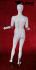 Female Mannequin with movable arms, white shining