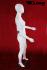 Female Mannequin with movable arms, white shining