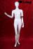 Female window dummy, movable arms, white shining