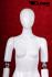 Female window dummy, movable arms, white shining