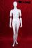 Female window dummy, movable arms, white shining