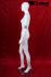 Female window dummy, movable arms, white shining