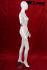 Female window dummy, movable arms, white shining