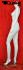 Female window mannequin, headless, white
