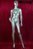 Female Window Mannequin, silver