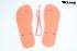 Flip Flops Sublimation orange, bedruckbar Sandalen Badelatschen