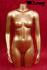 Frauentorso mit Beinansatz gold