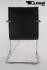 Freischwinger Kunstleder schwarz gepolstert, chrome B-WARE -"Chicago"