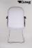 Freischwinger Mesh wei mit Armlehne, chrome -"Miami"