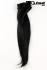 Glatte schwarze Clip-In-Extensions