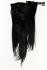 Glatte schwarze Clip-In-Extensions