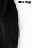 Glatte schwarze Clip-In-Extensions