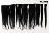 Glatte schwarze Clip-In-Extensions