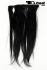 Glatte schwarze Clip-In-Extensions