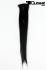 Glatte schwarze Clip-In-Extensions