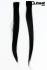 Glatte schwarze Clip-In-Extensions
