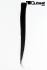Glatte schwarze Clip-In-Extensions