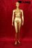 Gold female window mannequin