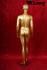 Gold female window mannequin