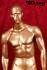 gold painted male window mannequin