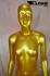 Golden window mannequin