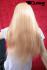 Handgeknpfte blonde Echthaarpercke