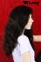 Handgekn�pfte, schwarzbraune Indian Remy Hair-Per�cke f�r Damen