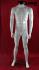 Headless male mannequin, white shining